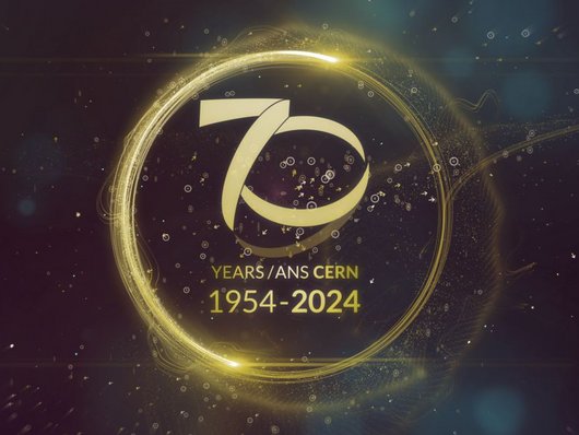 Grafik zum 70. Geburtstags des CERN